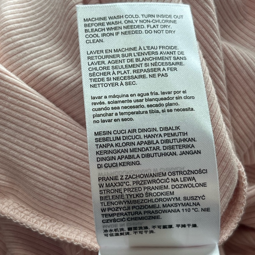Bebe Y2K Rhinestone Logo Cutout Bodycon Midi Dress Blush Pink Ribbed Size M - Picture 9 of 11